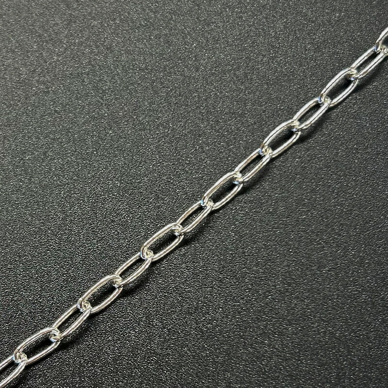 楽天市場】【10cm単位】シルバー925 SV925 長小判4面カットチェーン