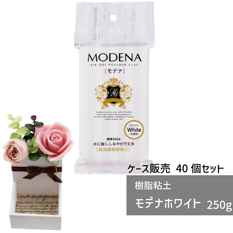 【容れもの売りわたす】 脂埴 モデナホワイト 250g 40個 パジコ 軽さ 埴 脂埴 図工 埴 生み出すこと 御膳上等脂埴 未経験者 初めて 形成 仕立て上げるあやつり人形 図形 篆刻 埴手工芸品 添え物 御手手お手伝いさん 手工芸品 大電気容量 総やか
