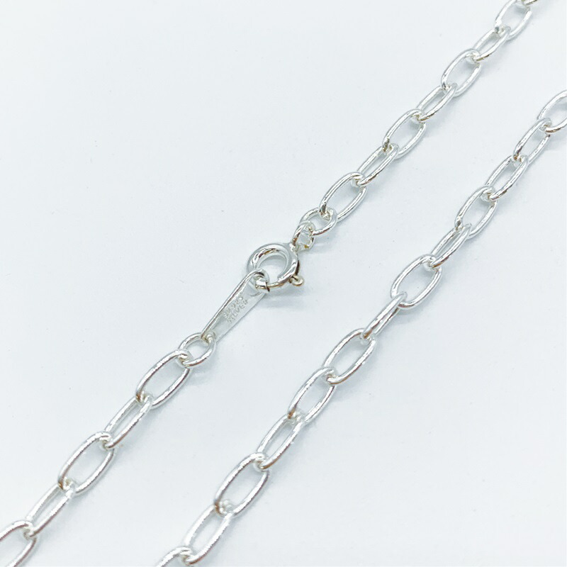シルバー925 ネックレス 荒目 小判 チェーン SVLCL80 線径0.8mm 1本