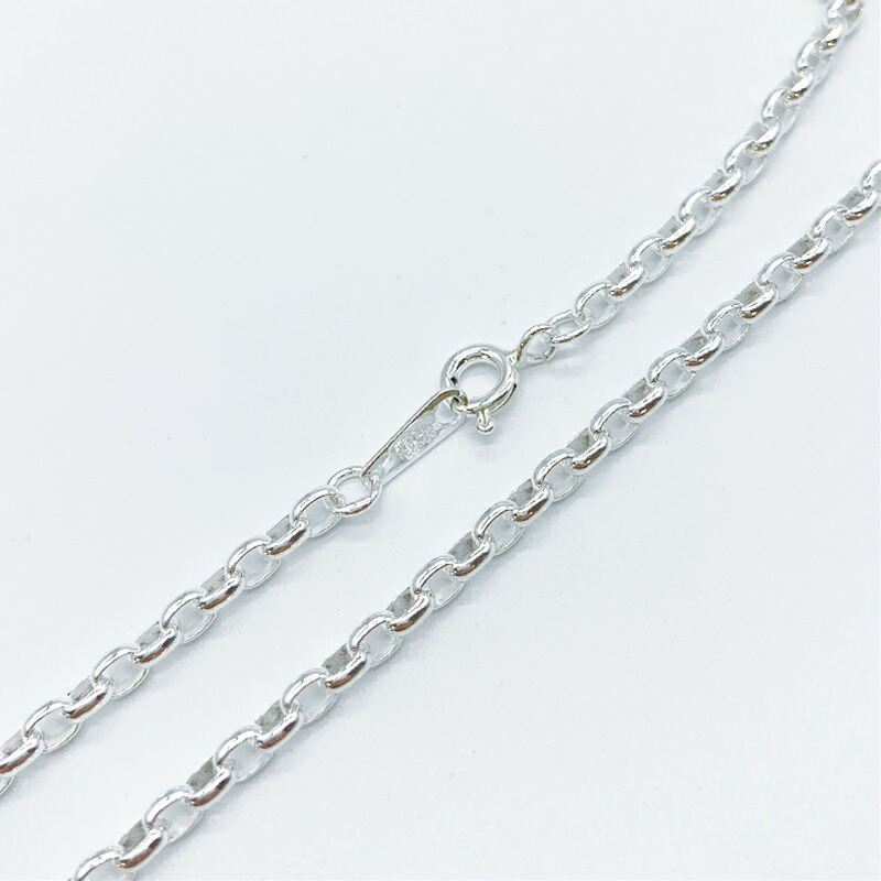 シルバー925 ネックレス 甲丸 ロング チェーン SVRLO10 線径1.0mm 1本