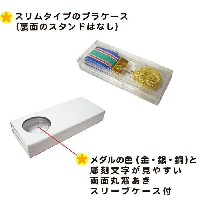 メダルスリムタイプのプラケース入