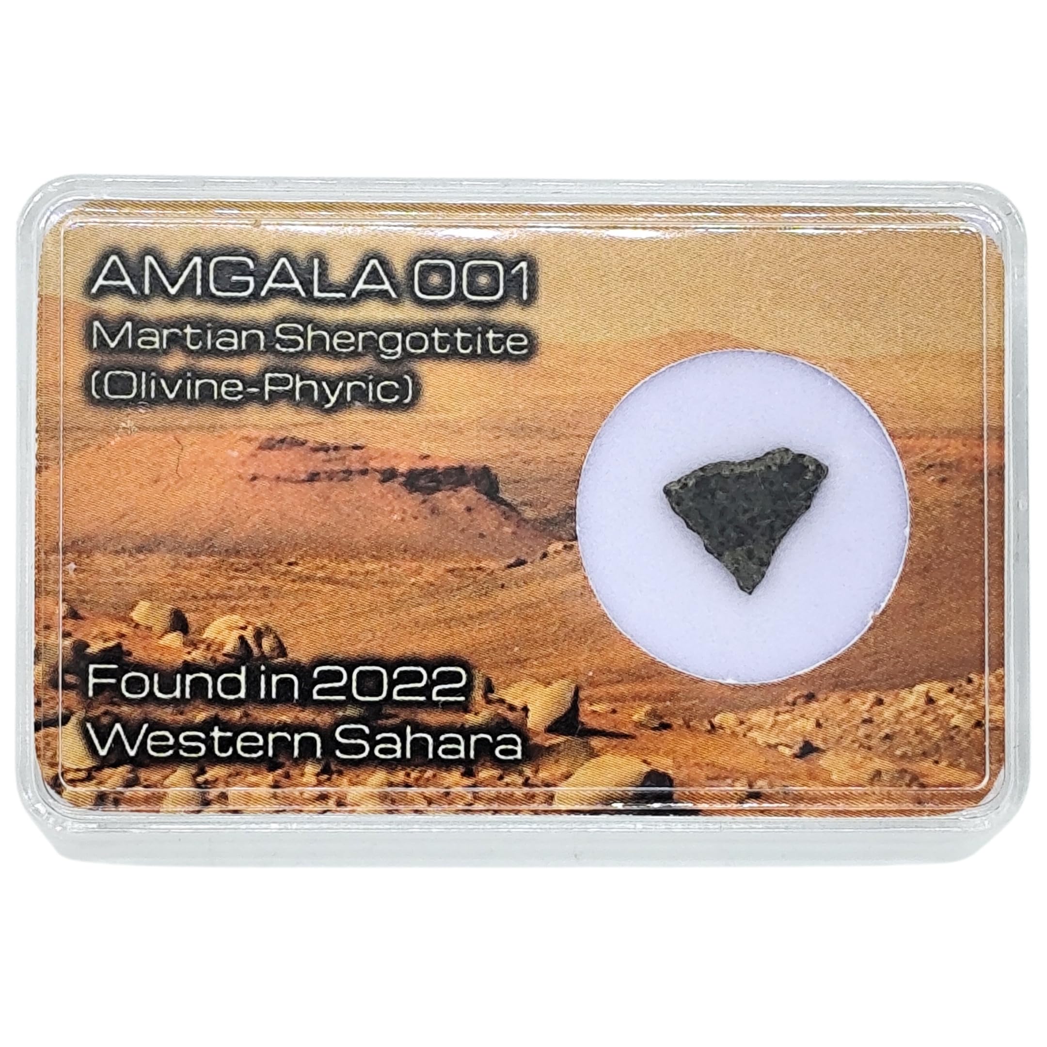 火星隕石 火星の石 公式隕石名"Amgala 001" 本物保証 火星起源隕石 火星面上の岩石が西サハラに落下 自由研究 夏休み 宇宙｜つくし堂　店