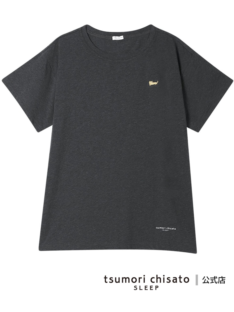 ツモリチサト スリープ トップス 4分袖 綿混(本体) 綿ベア天竺素材 Tシャツ tsumori chisato SLEEP ツモリチサトスリープ インナー・ルームウェア その他のインナー・ルームウェア グレー ブルー【送料無料】[ Fashion]