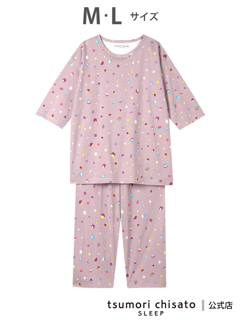 ツモリチサト 休止状態 パジャマ 7分袖 長袖 8分丈 綿100%(本体) tsumori chisato SLEEP ツモリチサトスリープ 下着類・お座敷御召しもの パジャマ【貨物輸送無料】[ Fashion]