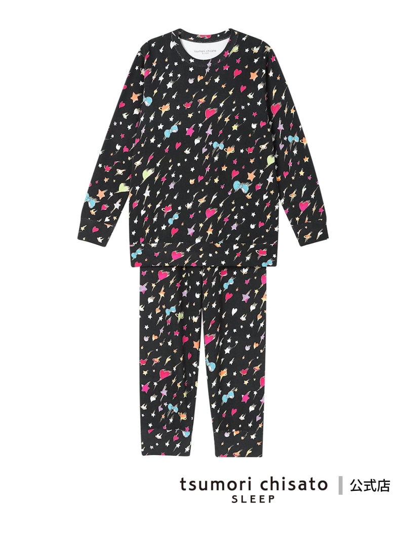 【SALE／20%OFF】ツモリチサト 静止状態 パジャマ 綿100%(本体) あったか 長袖 長ズボン tsumori chisato SLEEP ツモリチサトスリープ 肌付き・お部屋お召しもの パジャマ 青色【RBA_E】【貨物輸送無料】[ Fashion]
