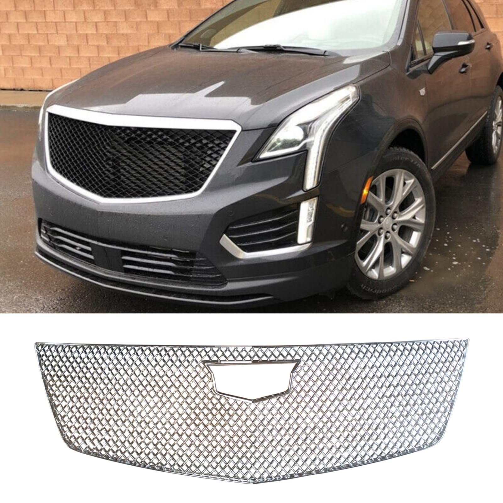 グリル ャデラック Cadillac XT5 2017-2023 フロントフードグリル クローム カバー バンパー カーアクセサリー 外装パーツ 16,871円