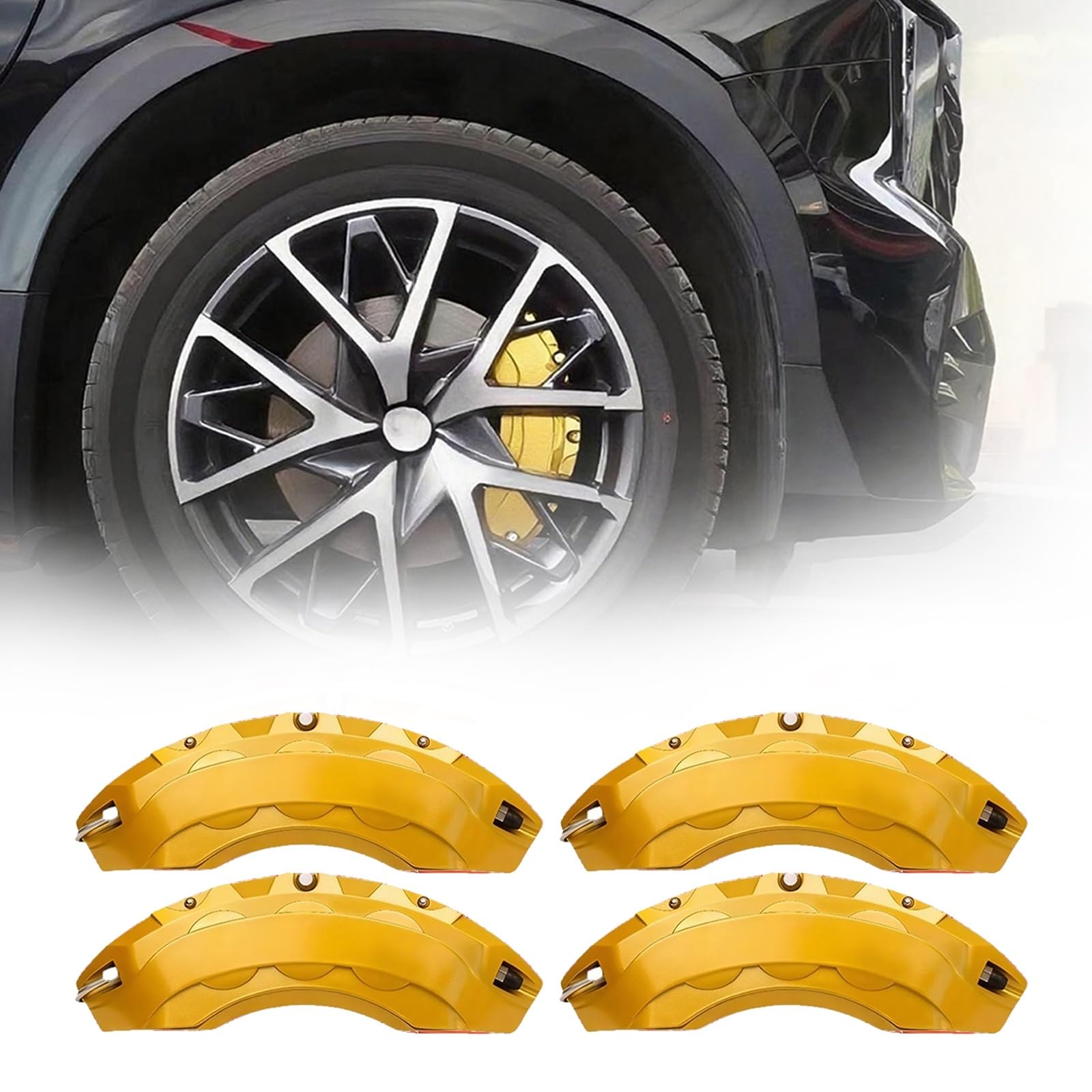 トヨタ クラウン 210系 2012-2018年用 アルミ製ブレーキキャリパーカバー 4点セット 18インチ対応 防塵?防腐?耐熱 高耐久 ホイールアクセサリー 17色展開｜Tsumugi