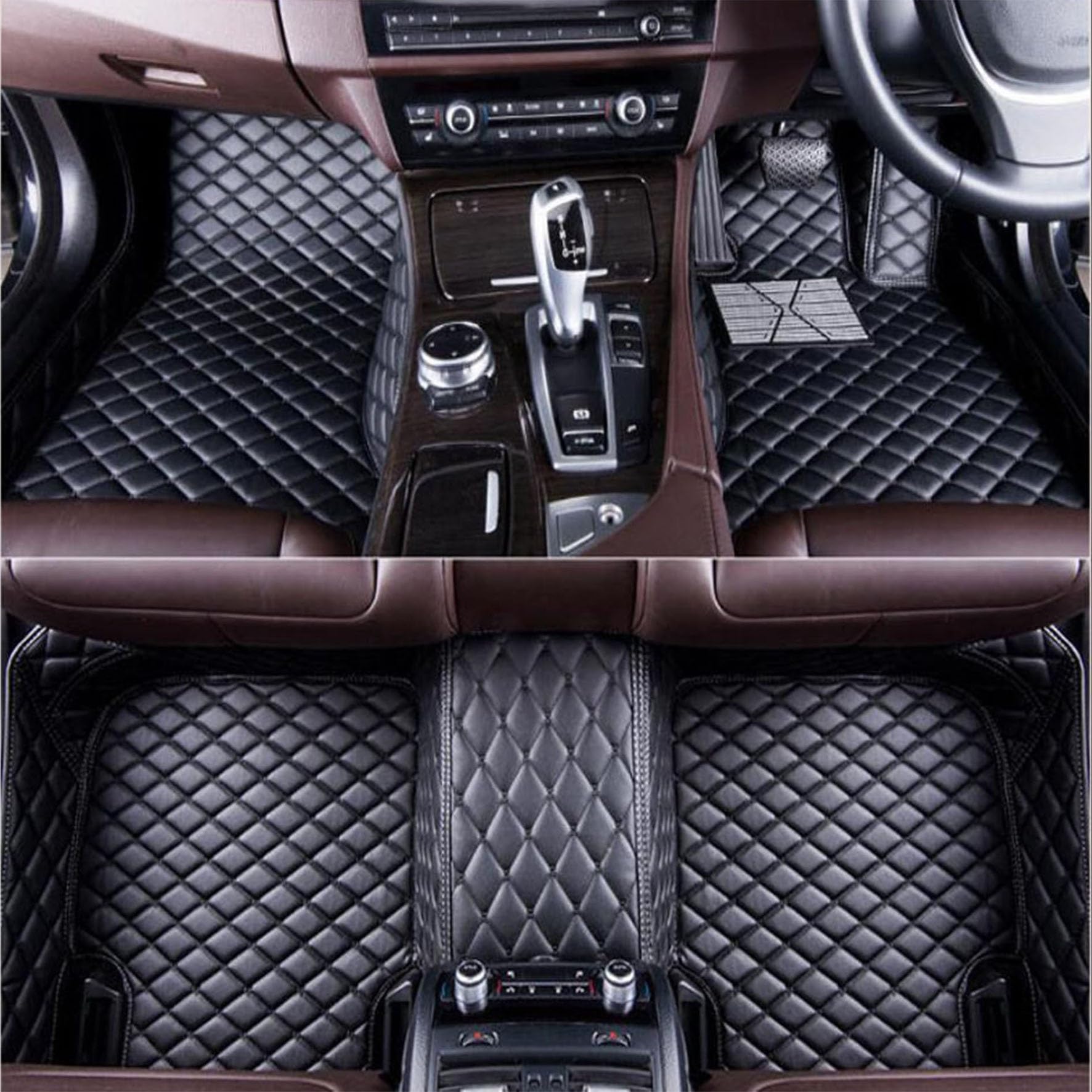 に適用 マツダデミオ DJ系 DE系 フロアマット 車 運転席 助手席 カーマット デミオ DJ系 DE系 車種専用設計 3Dフロアマット PUレザー素材 マツダアテンザ カーアクセサリー カー用品 保護パーツ 取り付け簡 (Color : 黒 Size : DJ系)