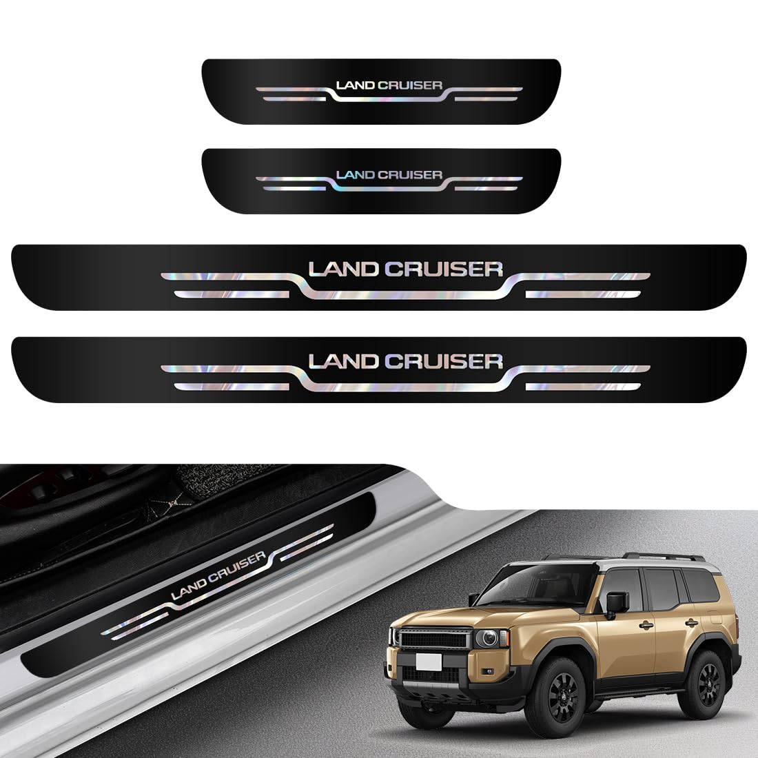 楽天市場】【トヨタ純正】 イルミネーション付スカッフプレートセット