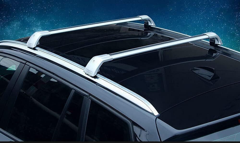 アルミクロスバー ランドローバー Pure Evoque 2011-2019 カールーフラック用 ロックカーゴキャリア付き シルバー