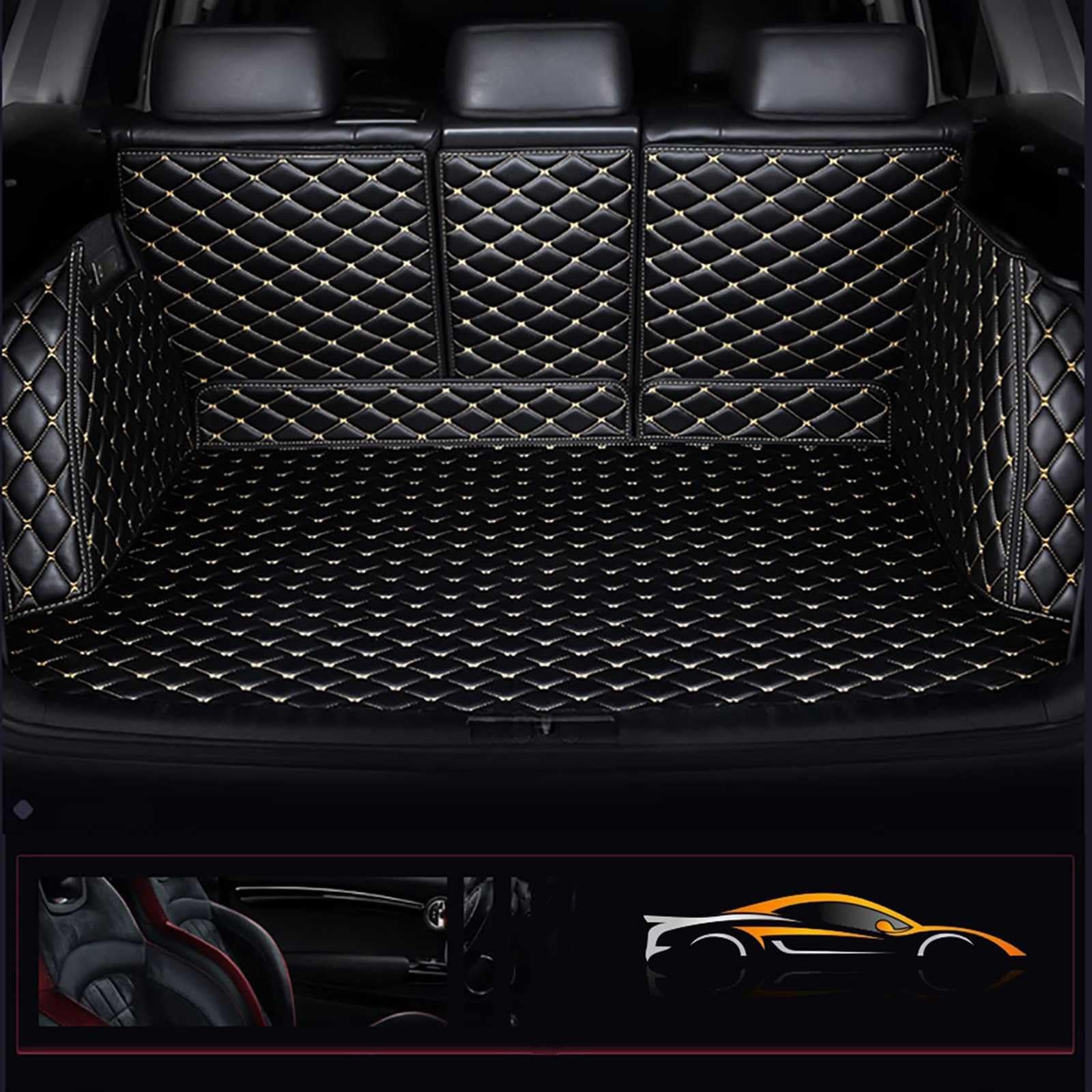 新型3D に適用スバルアウトバック ラゲッジマットカスタム 車のトランクマット Outback BS9型 2015年-2020年 ラゲッジマット PUレザー フロアマット 滑り止めマット防水 リアキャビンマット テールゲートマット 汚れ防止 洗える 耐摩耗性 取り付け簡単 車カー用品 保護パーツ