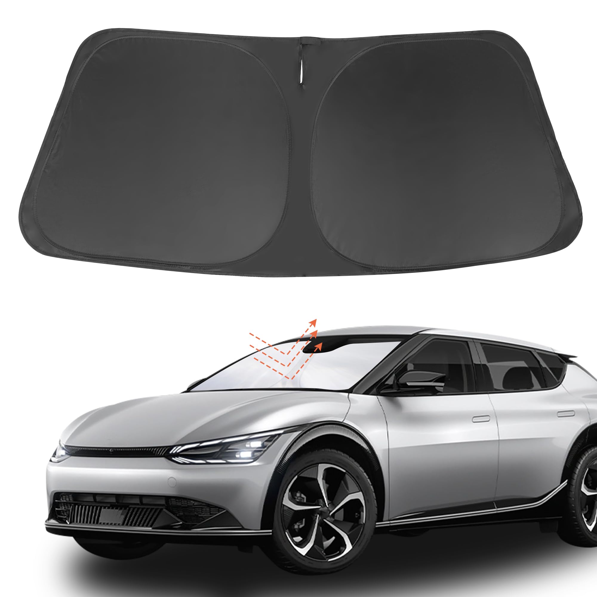 【楽天市場】Fannyc フロントガラス サンシェード 折りたたみ式 車のフロントウィンドウ サンシェード フロントガラスシェード カスタム ...