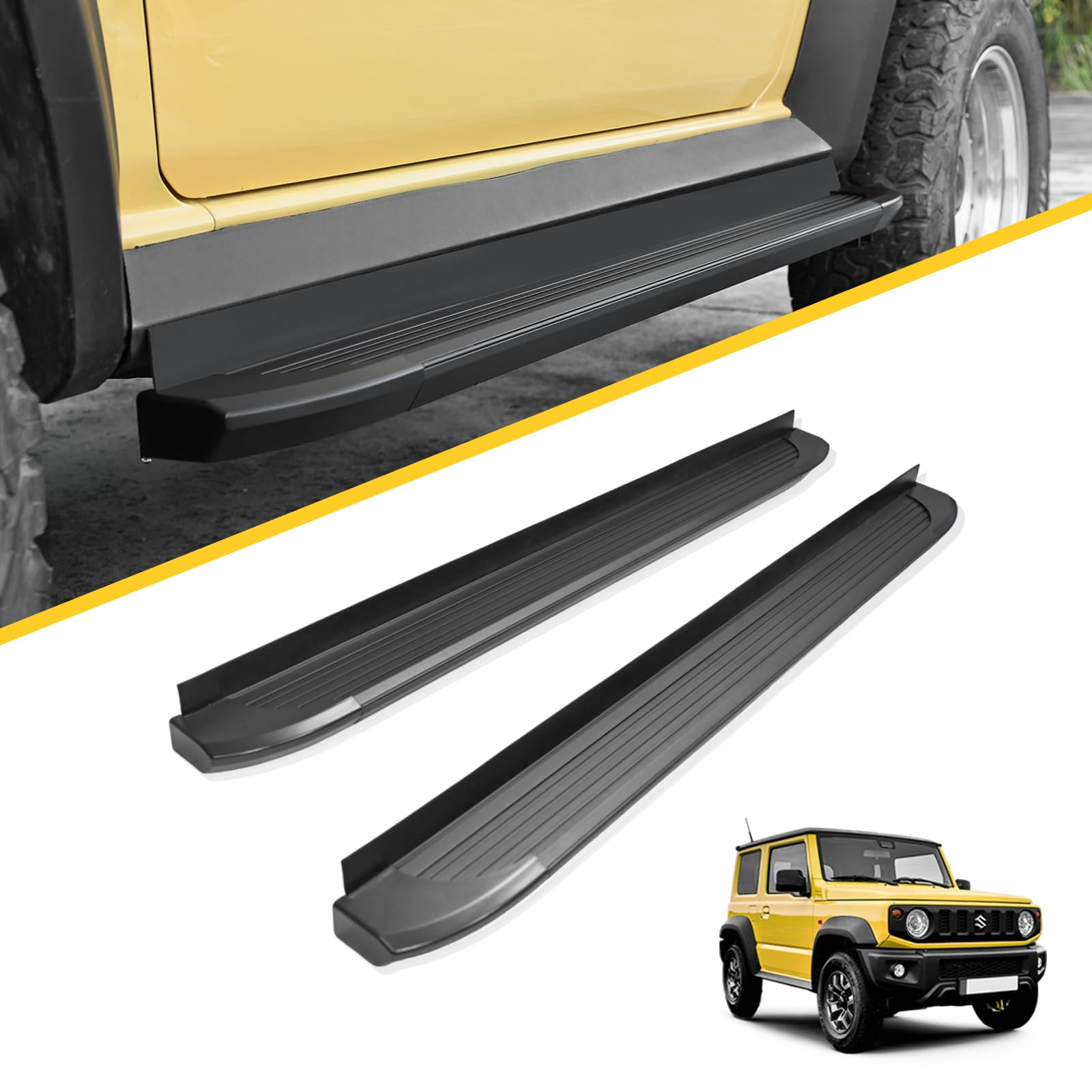 楽天市場】新型ジムニー ノマド JC74W専用 サイドステップ サイドバー