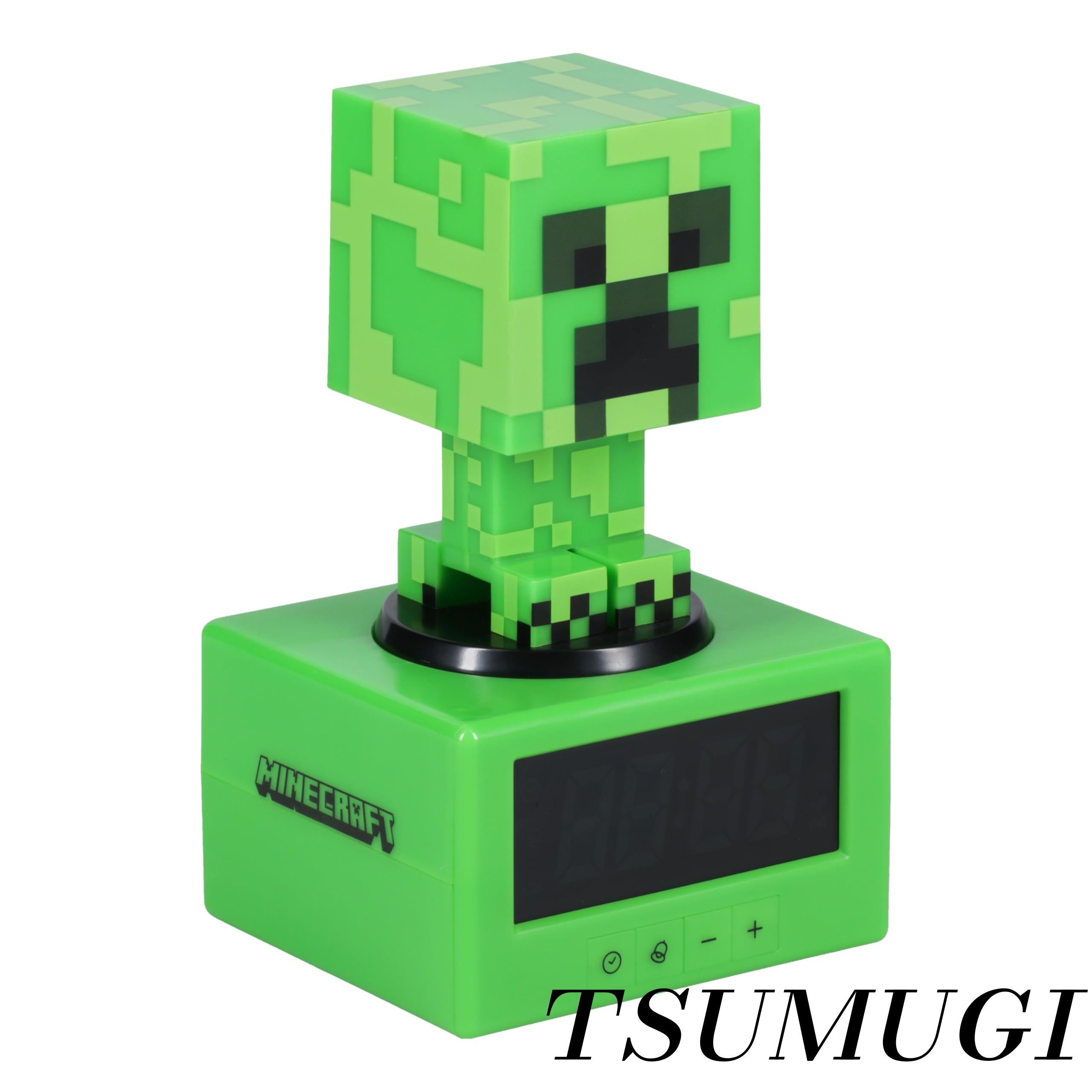 【まとめ買いで最大限度500円OFF引き換え証!】【貨物輸送無料】Minecraft クリーパー 目覚まし時計時辰儀 - 堅苦しさ使用許可商いもの、取り組み内快い音\u0026ナイト爵点火装置、キッズ\u0026トゥイーン用、ゲームルームアクセサリー