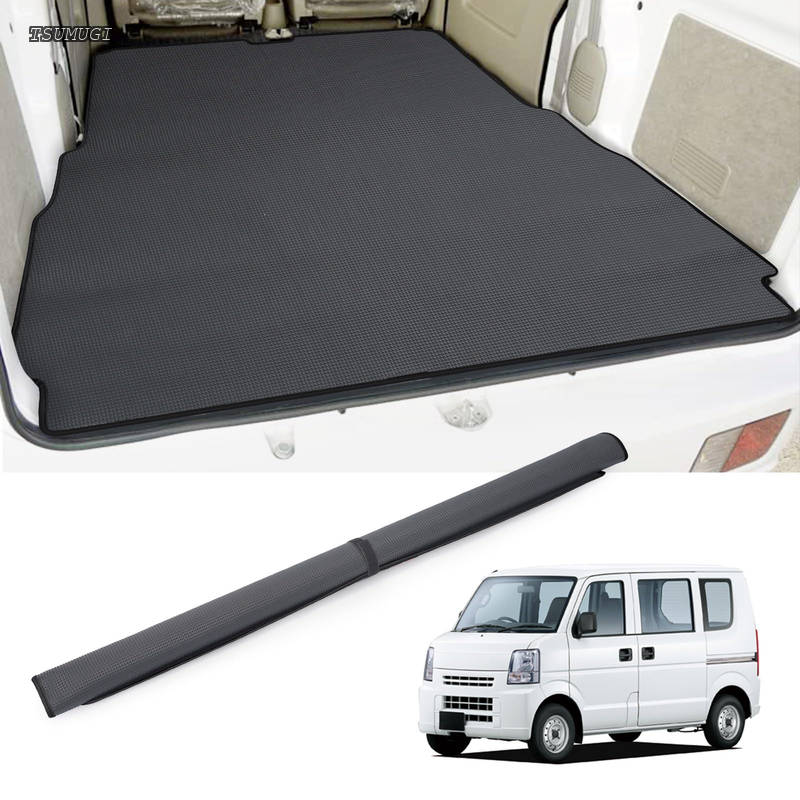 【貨物輸送無料】ラゲッジマット 地方検事64v 荷室つや消し エブリイバン 地方検事64v つや消しにベルクロ付き添い人 軽さ 巻ける 納める助けになる 雨合羽 耐摩擦 耐汚れ 消え失せる/ミニキャブ/NV100クリッパーバン