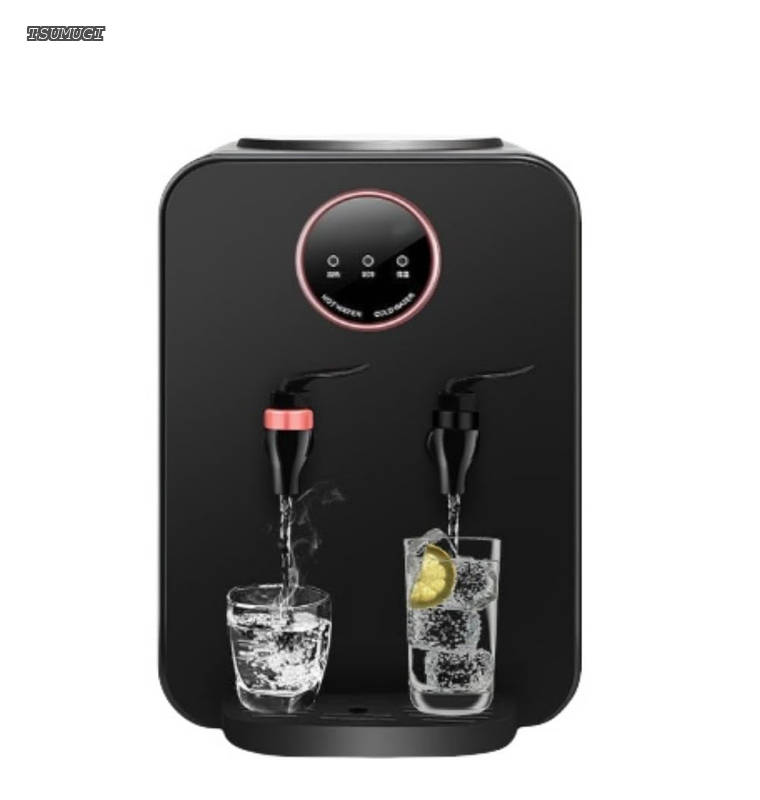 【送料無料】卓上ウォーターサーバート 家庭用 電気ウォーターデ 温水/冷水/操作簡単 温度制御高速加熱 家庭 キッチン オフィス 子供 老人用 ホーム キッチン オフィスに最適 (ブラック 冷たい、暖かい、熱い) (冷たい、暖かい、熱い ブラック)|つむぎハウス