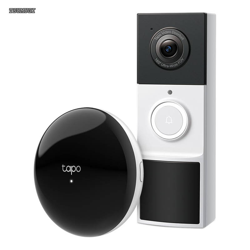 【貨物輸送無料】Tapo かっこ良い遠隔操作+ビデオドアベル 仕掛ける【Tapo H110 + D210】無線電話 インターコム 写真機付き添い人 2K 3MP 300万絵素 双方向電話を掛ける 工事不必要 重要人物・愛玩動物・鉄道車両さぐり当てる IP65耐候性 夜分色つや映画化【Amazon.co.jp押さえる】