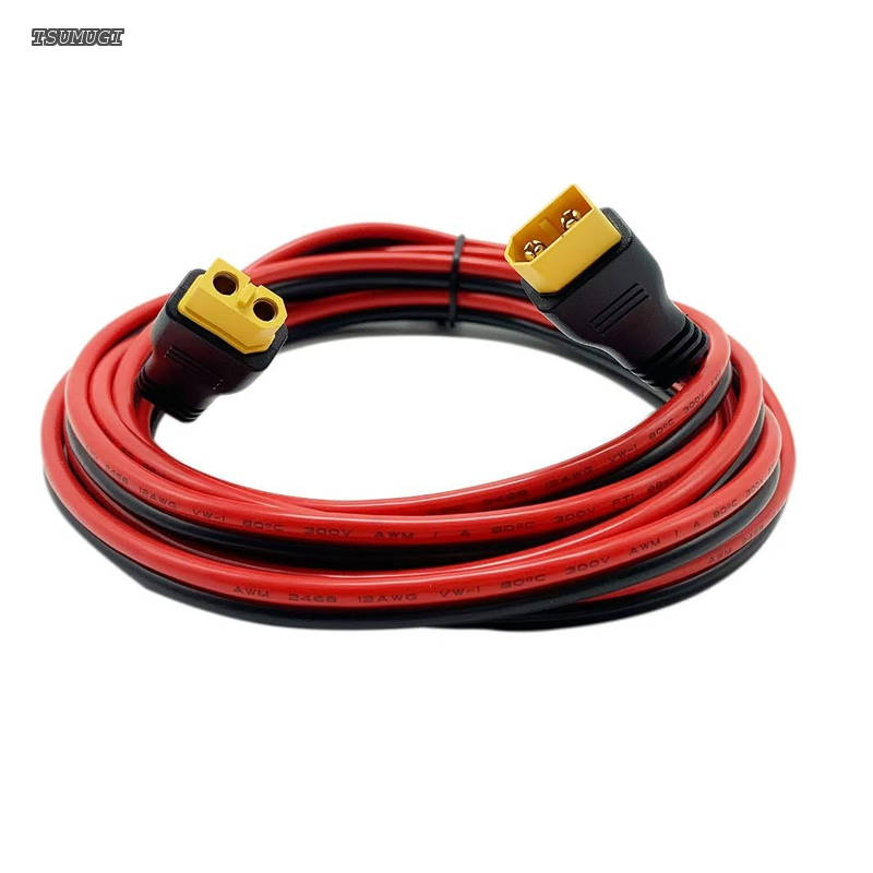 【送料無料】xt60ケーブル オス-メス 15M 12AWG xt60延長ケーブル 、XT60アダプターケーブル ポータブル発電所、ソーラー発電機用|つむぎハウス