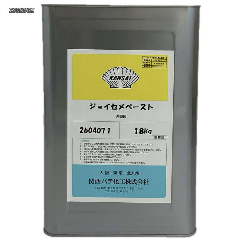 【送料無料】ジョイセメペースト 内部用パテ 仕上・下地兼用 ペール缶18kg オフホワイト|つむぎハウス