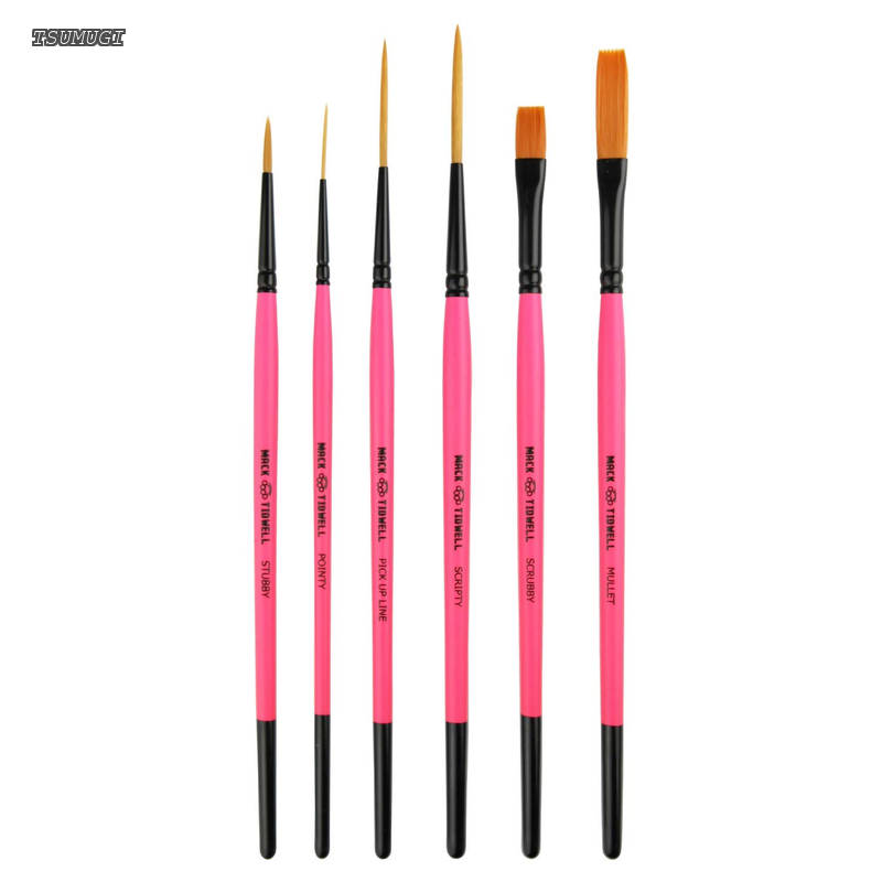 【送料無料】P35640 Mack Tidwell brushes Broken pinkies 6 piece set｜つむぎハウス