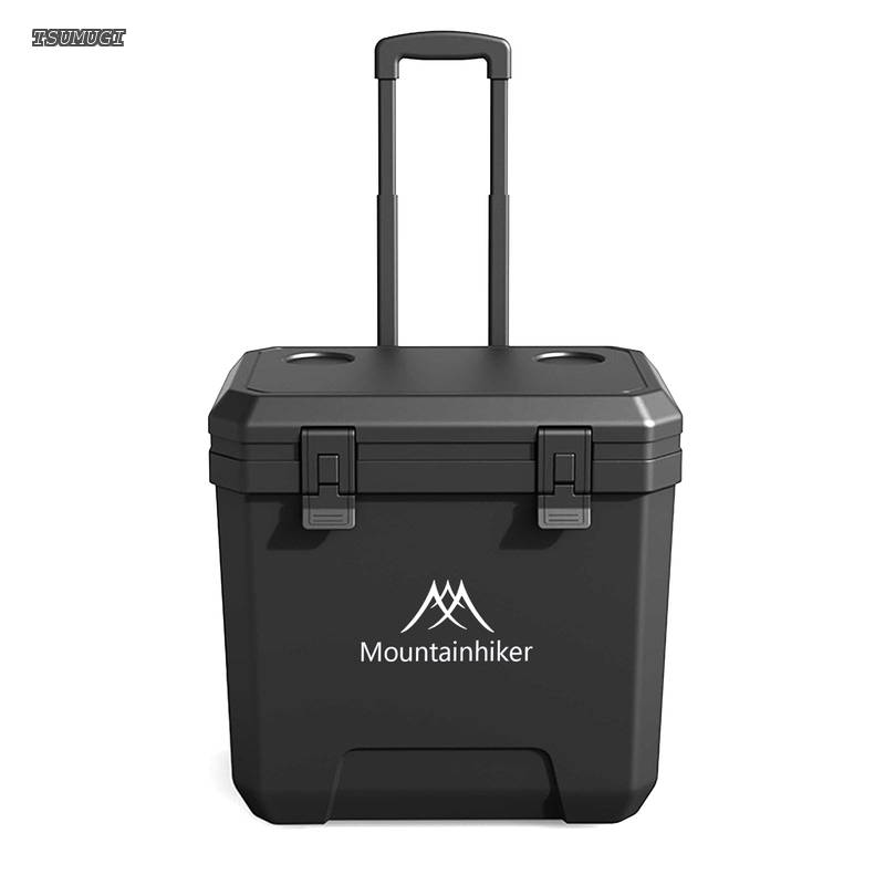 【貨物輸送無料】空調設備ボックス席 36L 大静電容量 保冷ボックス席 捉え所のない空調設備 5昼日なか保冷 車輪付き添い人 軽銀アロイ製 伸縮手持ち部分 難民キャンプ BBQ 魚釣り 不仕合わせ打つ手