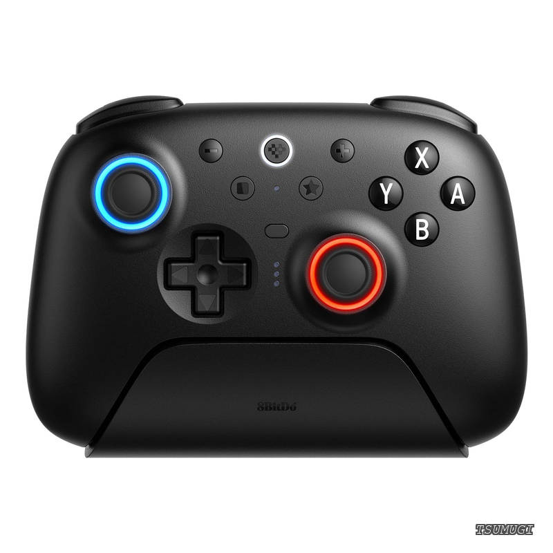 【送料無料】Ultimate 2 Bluetooth コントローラー Switch/Switch 2 & Windows PC 用、TMR ジョイスティック付き Switch Pro コントローラー、切り替え可能なホール効果/触覚トリガー、振動とモーションコントロール、RGB ファイヤーリング(Black)|つむぎハウス