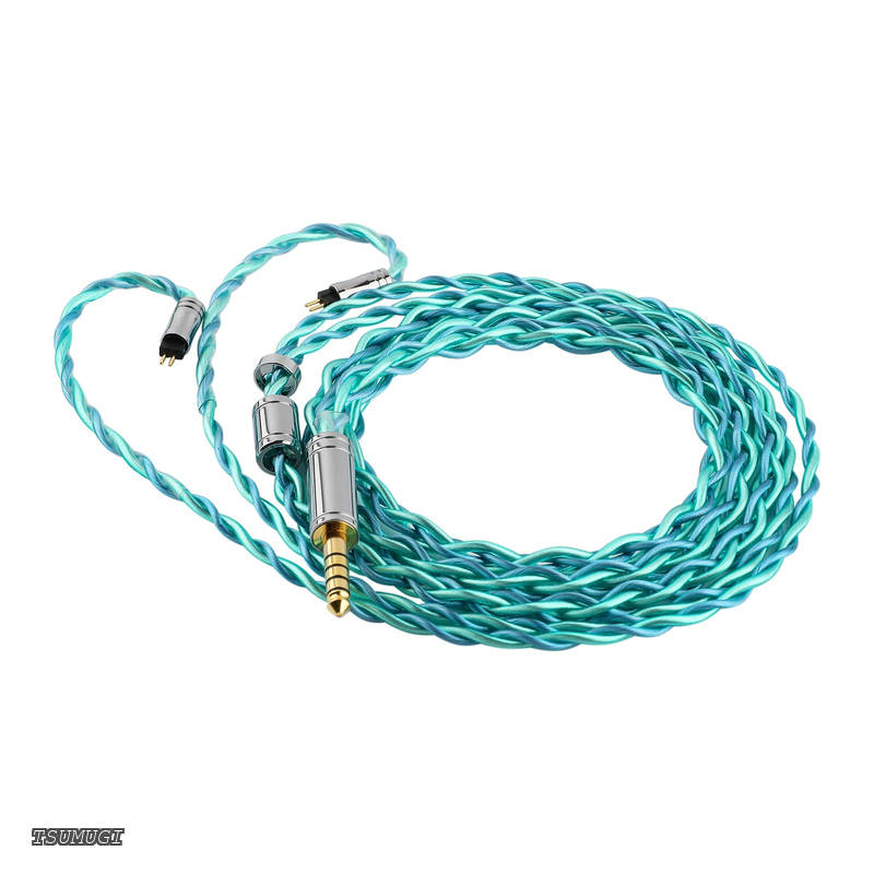 【送料無料】TRIPOWION Auroraイヤホンアップグレードケーブル 3.5MM/4.4MMの非磁性ステンレス鋼とアルミ合金の筒状の外殻 三つの周波数帯域が均衡した素晴らしい体験 中高音が非常に甘美で耳に残り 有効的にイヤホンの音質表現を向上させるハイエンドイヤフォンアップグレー|つむぎハウス