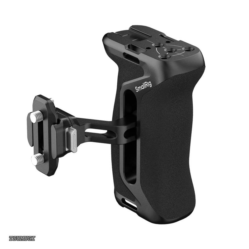 【送料無料】HawkLock H21 クイックリリースサイドハンドル カメラ用グリップ NATOレール付き 左右どちらの手でも操作可能 36mm 上下調整可能 コールドシュー内蔵エルゴノミックハンドグリップ 1/4インチ-20ネジ穴 5633|つむぎハウス