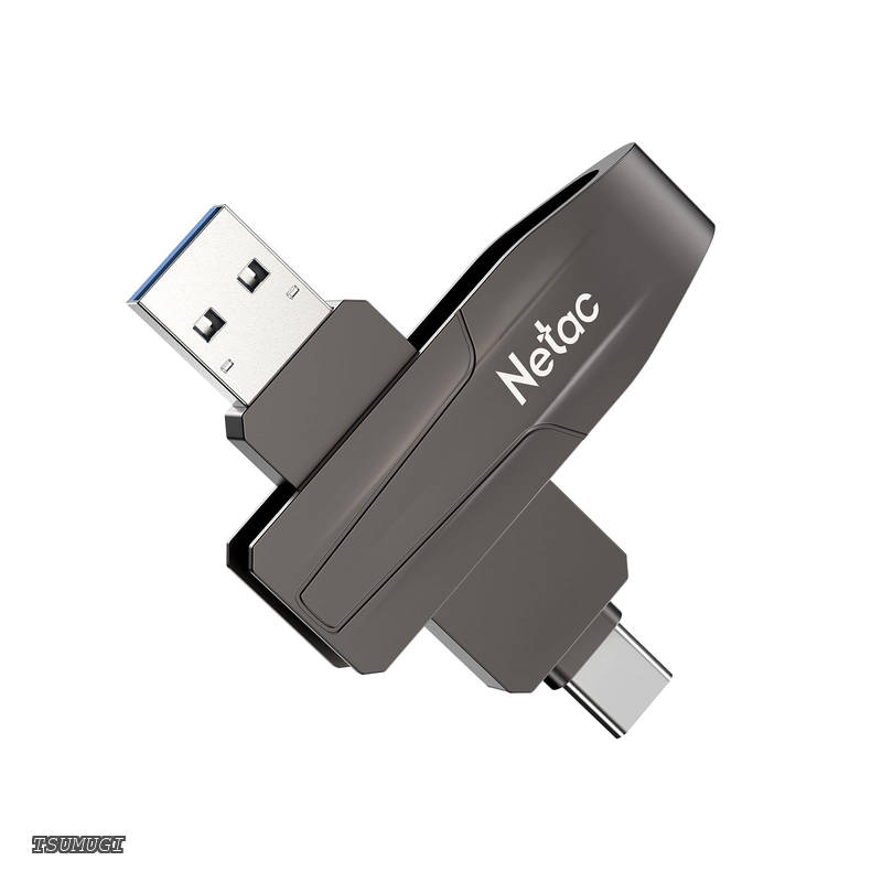 【送料無料】外付け SSD 512GB USB3.2Gen2 最大550MB/s USB C&USB A対応 2in1 USBメモリサイズ 超小型 亜鉛合金筺体 50g ポータブルSSD メーカー５年保証 US8｜つむぎハウス