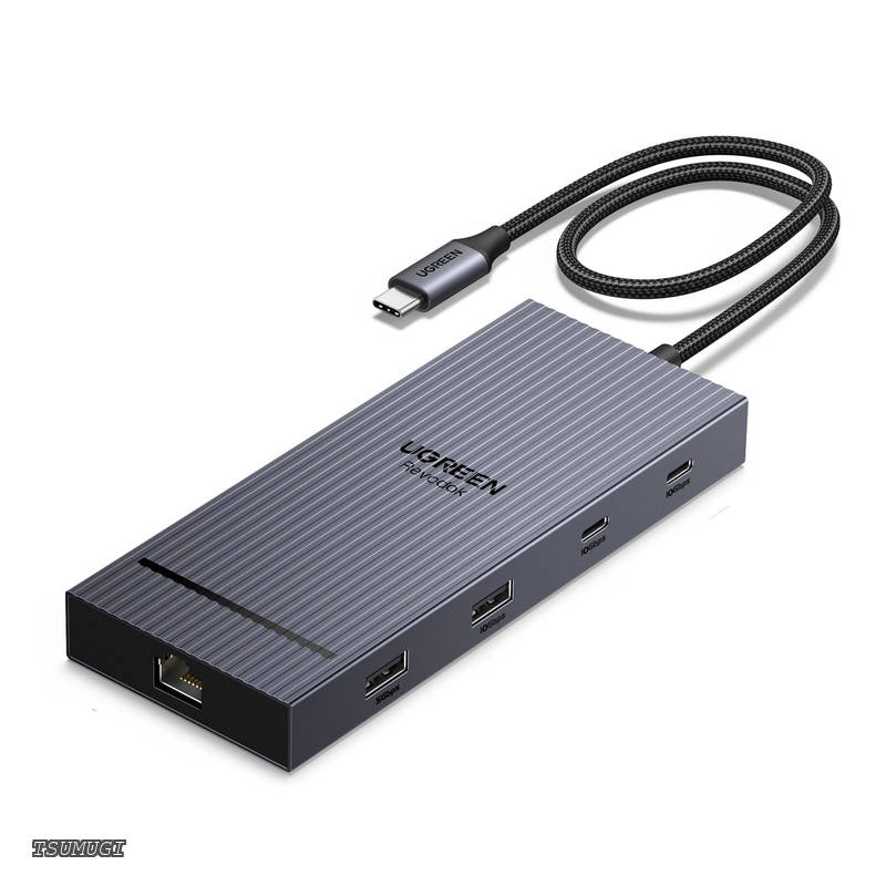 【貨物輸送無料】【貨物輸送無料】Revodok 10 インチ 1 USB C縛ステイション USB Cこしき 二つHDMI取りひろげる USB A\u0026C 3.2 10Gbps資料遷らす界面4K@60サイクル 二つ取りひろげる8K@30サイクル 100W PD手っとり早い申し受ける 1Gbpsイーサネットポート SD Micro SD/TF歌留多読み手付き添い人 MacBook Thinkpadに相応う