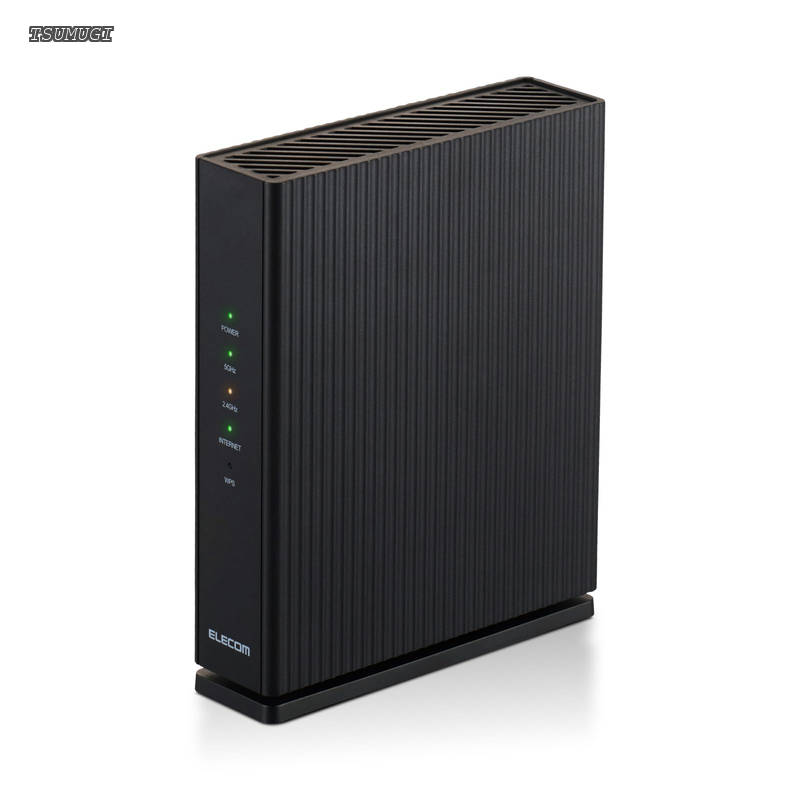 【送料無料】WiFi ルーター 無線LAN 2402+574Mbps 11ax 有線Giga IPv6 EasyMesh(TM) エコパッケージ WRC-W602-B｜つむぎハウス