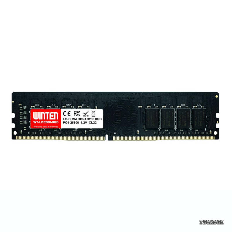 【送料無料】デスクトップPC用メモリ DDR4-3200 8GB 288Pin CL22 1.2V DIMM SDRAM 内蔵メモリー 増設メモリー【5年保証・相性保証】WT-LD3200-8GB|つむぎハウス