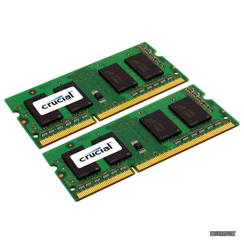 【送料無料】ノートPC用増設メモリ 16GB(8GBx2枚) DDR3 1600MT/s(PC3-12800) CL11 SODIMM 204pin CT2KIT102464BF160B｜つむぎハウス 13,542円