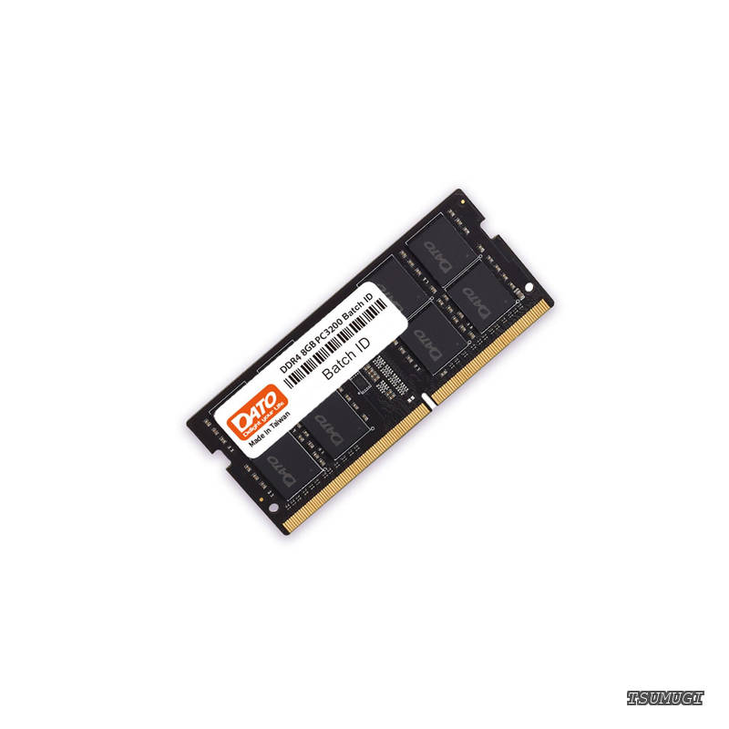 【送料無料】ノートPC用メモリ 8GB DDR4 3200MHz JEDEC準拠 PC4-25600 CL22 SODIMM 1.2V 260ピン 非ECC SO-DIMM ノートパソコン RAM メモリモジュール メーカー3年保証 台湾製|つむぎハウス