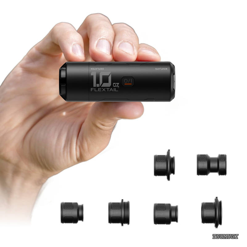 【送料無料】Zero Pump 2 超軽量28g 携帯式電動エアーポンプ 3.5kPa高圧 200L/分高速 空気入れ・空気抜き対応 900mAhバッテリー USB-C充電 6ノズル付き エアマット・キャンプマット・浮き輪・圧縮袋対応｜つむぎハウス