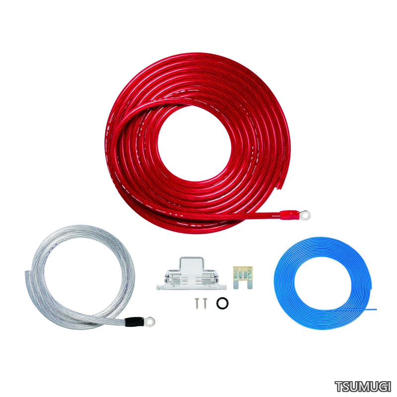 【貨物輸送無料】TPK-400R パワーケーブルキット 力強さアンプリファイアー用ワット数一揃いの道具 4AWG 12V 960W/80A