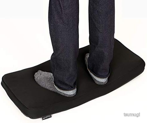 【送料無料】立ち仕事マット スタンディングデスク ゲル低反発クッション 70&times;35cm 肉厚6cm 足裏包む 体圧分散 ネオプレーン 素足用 オフィス 在宅 疲れ軽減｜つむぎハウス