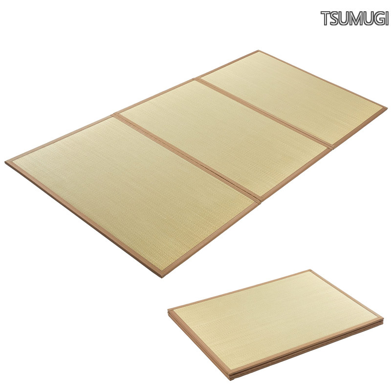 【貨物輸送無料】マットレス 社会的単位畳 畳マットレス シングル 100x210糎 折りたたみ 三つ折り 厚め 座布団 裏貼り 上滑り打ちきり付き添い人 無染土い草 和室 和風 今めかしい