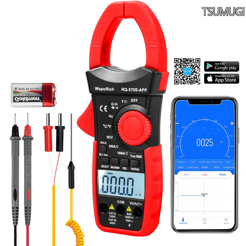 【貨物輸送無料】数詞式、RQ-570S-APP 真實効値相応う クランプマルチメーター 自動小銃範囲 6000かぞえ上げる AC/DC 電流計 起電力計、静電電気容量 持ちこたえる 半導体ダイオード 体温価値づける 非人付き合い起電力役立つこと付き添い人【日本語書きあらわす書同梱】