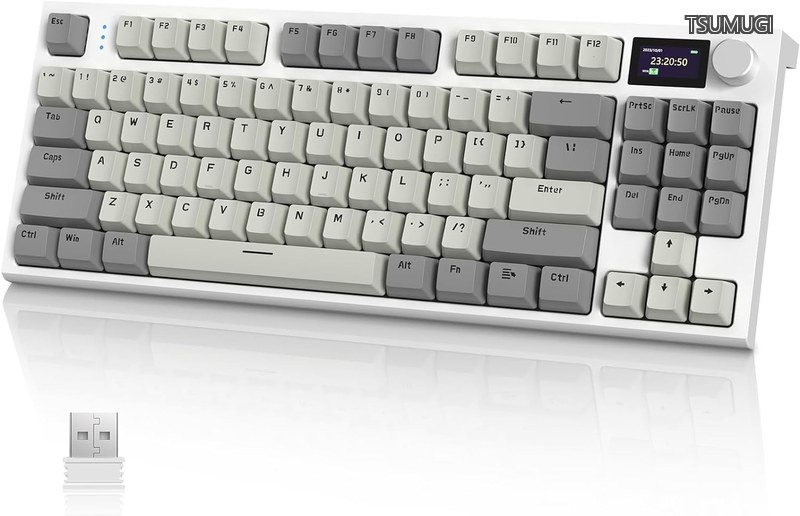 【貨物輸送無料】SHARK x AJAZZ K86 ゲーミングキーボード 無線電話鍵盤 鍵盤 bluetooth 無線電話 直線的技適証明済み TFT色合い映写幕 ノッブ シロナガスクジラ軸-屁っ放り毛布社会システム 熱っぽい斑点模様 日本語書きあらわす書 80%レイアウト 86足がかり PBT足がかり旗がしら 13個のカ