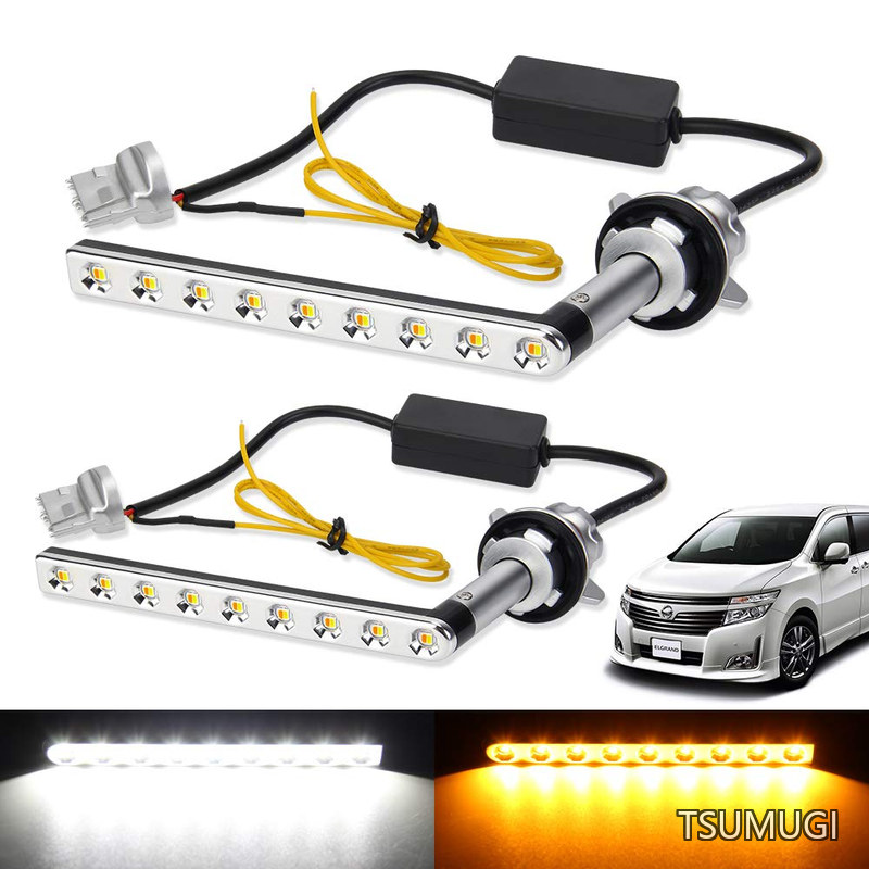 【送料無料】E52 LEDウィンカー ポジションキット 流れる シーケンシャルウィンカー 機能付き ハイフラ防止 抵抗内蔵 ニッサン エルグランド Elgrand E52 前期 専用パーツ 2色切替 アンバー ホワイト LED ウィンカーバルブ ポジションランプ ステルス 純正交換 ポン付け 車種|つむぎハウス
