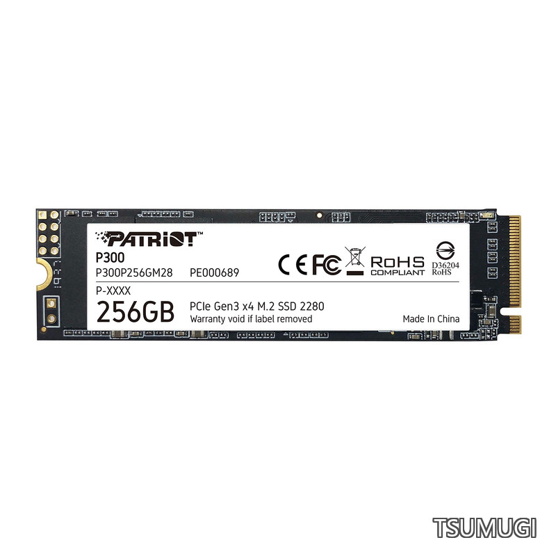 【送料無料】Memory P300 256GB M.2 SSD 2280 NVMe PCIe Gen 3x4 内蔵型SSD P300P256GM28|つむぎハウス