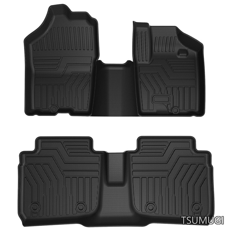 【送料無料】スズキ ワゴンR MH35S MH55S フロアマット セカンドマット WAGON-R 2017年2月~現行 防水マット 滑り防止 耐汚れ TPE素材 カスタムパーツ 車種専用設計 取付簡単 アクセサリー カー用品 4PCSセット|つむぎハウス