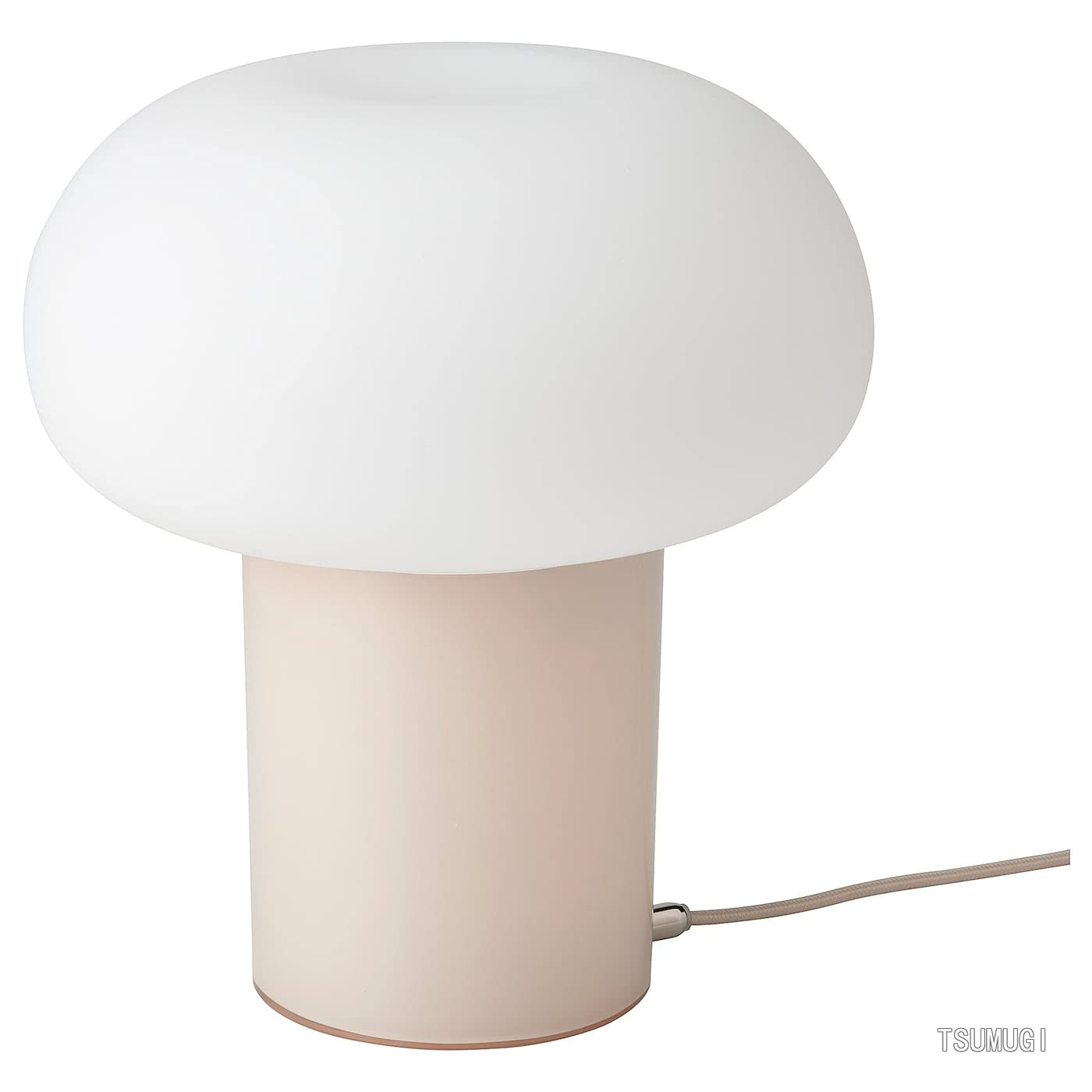 【送料無料】DEJSA/デイサ：テーブルランプ28 cm ベージュ/オパールホワイト ガラス（404.049.90）｜つむぎハウス