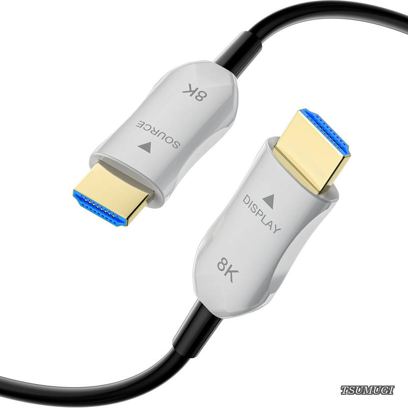 【送料無料】2.1ケーブル 12m 長いアクティブ HDMI ケーブル高速ファイバー HDMI ケーブル 48Gbps 8K@60Hz 4K@120Hz ダイナミック HDR eARC HDCP 2.2&2.3 3D HDTV モニター ゲーム ラップトップ ホーム シアター など適用｜つむぎハウス