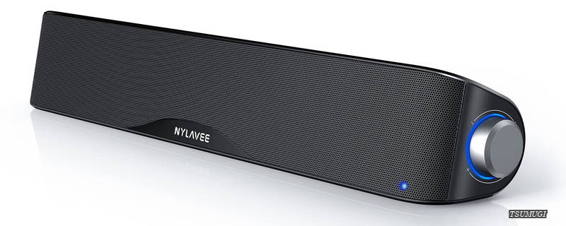 【送料無料】Nylavee PCスピーカー サウンドバー Bluetooth & AUX接続 六つのスピーカーユニット 10W ステレオ 大音量&豊かな低音 ラップトップ、タブレット、スマートフォンに対応、USB給電式のパソコンスピーカー｜つむぎハウス