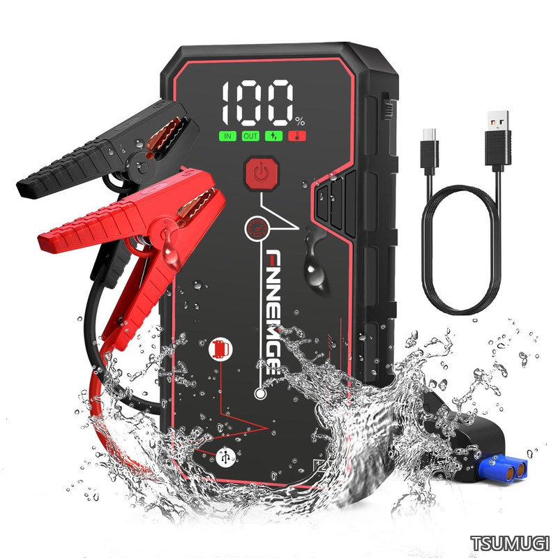 【貨物輸送無料】飛び降りるクランク 電流4000A 大収容能力 21800mAh 12V 発動機クランク（8.0Lガソリンエンジン車 6.5Lディーゼル車） 積み上げるUSB申し受ける最終生産物界面、LED照明ランプ、高自負心大画面付き添い人、PSE允許済み.