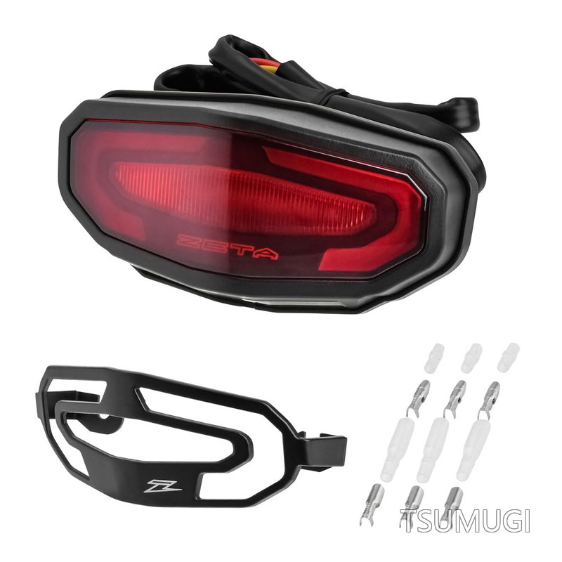 【送料無料】RACING) LED ライン テールライト レッド 軽量 防水 コンパクトデザイン 汎用 F5950｜つむぎハウス
