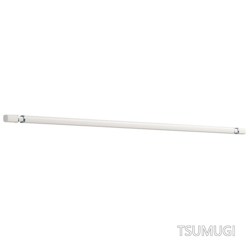 【送料無料】室内用物干し竿セット 【物干金物・竿立てホルダー付】 ホスクリーン ホワイト 145cm~234cm QSC-23-W｜つむぎハウス