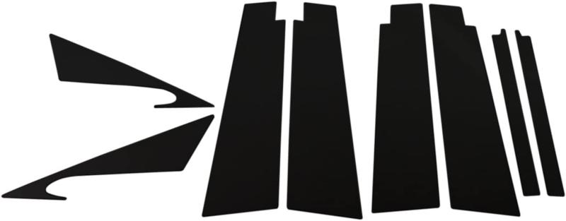 BRIGZ スカイライン V36 CKV36 KV36 NV36 PV36 V36 4ドア 超鏡面ステンレスブラックメッキピラーパネル 有用 8PC PIL-BLA-199